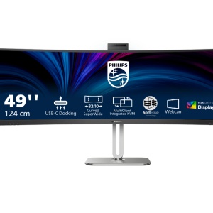 Monitor Philips 48.8" 49B2U6900CH/00, Curvature: 1500R, Diagonal (inch): 48.8, Diagonal (cm): 124, Aspect ratio: 32:9, Panel: VA, Resolution: 5120x1440, Refresh Rate: 75Hz, Response time GtG: 4ms, Brightness (max): 450 cd/m², Contrast (static) : 3000:1,