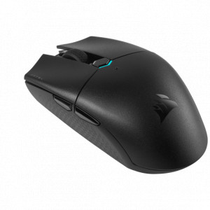 Mouse Corsair KATAR PRO WIRELESS, Optical, 10000 dpi, 1 zone RGB, 6 butoane programabile, autonomie baterie de pana la 135 de ore, negru