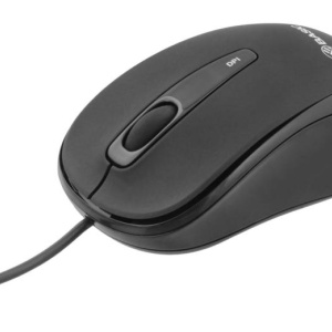 Mouse cu fir Tellur basic, mini, negru - Img 5