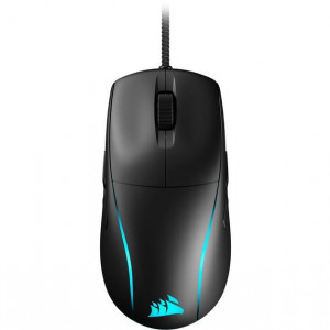 Mouse Gaming CORSAIR M75 LIGHTWEIGHT NEGRU, cu fir, 26k DPI, Senzor Marksman 26K, Profiluri de memorie: 1, Compatibil cu: PC MAC