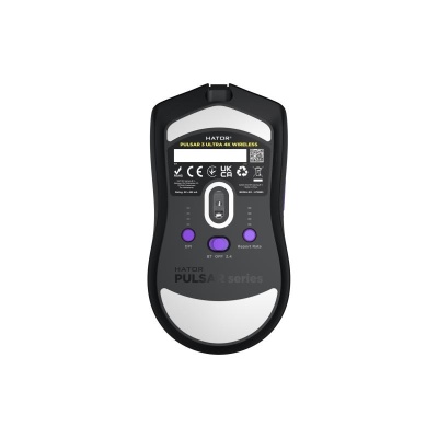 Mouse gaming wireless Hator Pulsar 3 ULTRA 8K+4K, polling rate pana la 8000Hz, senzor Optical PixArt PAW 3950, rezolutie maxima 30000 DPI, switch HATOR® Optical 100M, side switch Kailh 3M, durata de viata baterie in wireless mode pana la 180 de ore, negru - Img 8