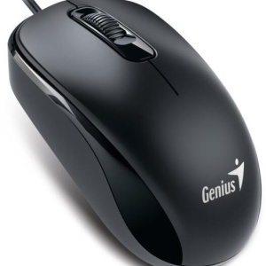 Mouse Genius DX-120, PC sau NB, cu fir, USB-C, optic, 1200 dpi, butoane/scroll 3/1, cablu 1.5m, negru