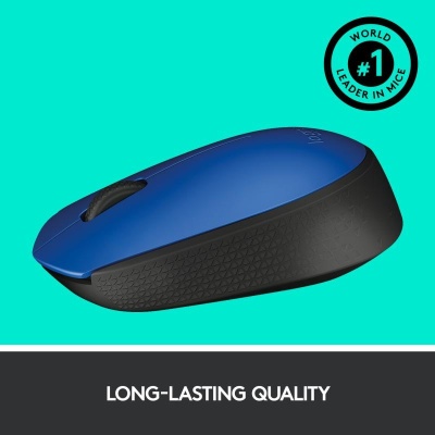 Mouse Logitech M171, wireless, rezolutie 1000 DPI, albastru - Img 10