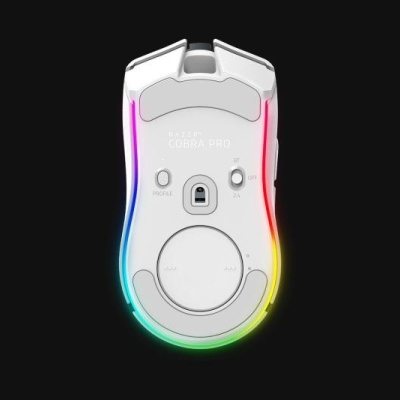 Mouse Razer Cobra Pro wireless, rezolutie 30000 dpi autonomie baterie pana la 100h (1000Hz), pana la 30h (4000Hz*), pana la 170h (Bluetooth), alb - Img 10