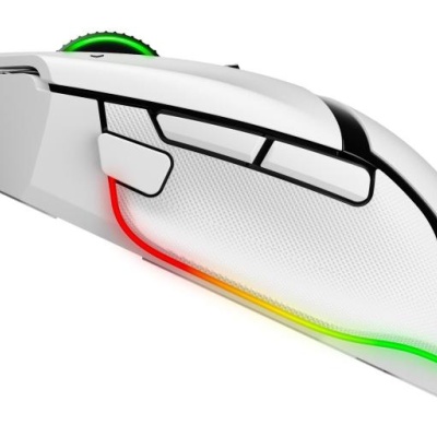 Mouse Razer cu fir Razer Basilisk V3 PRO, butoane programabile 10+1, Razer™ HyperScroll Tilt Wheel, 11 zone de iluminare Chroma RGB, alb - Img 8