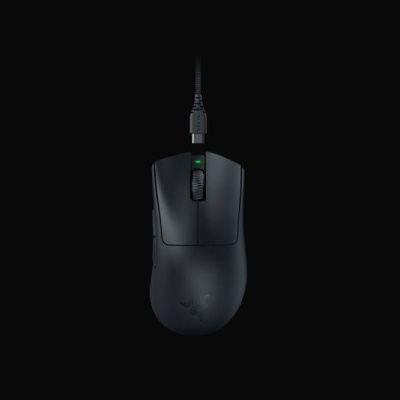 Mouse Razer DeathAdder V3 Pro optic, numar butoane progamabile 5, rezolutie 30000 DPI, negru, include Dongle wireless HyperPolling - Img 6