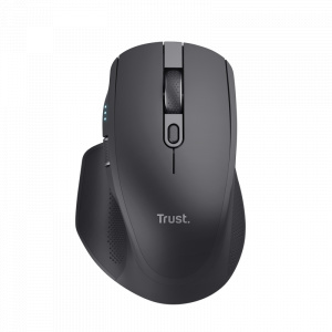 Mouse Trust Ozaa+, wireless RF 2.4GHz, bluetooth, conectivitate USB 1.1, 2.0, 3.0, rezolutie maxima 3200 DPI, negru