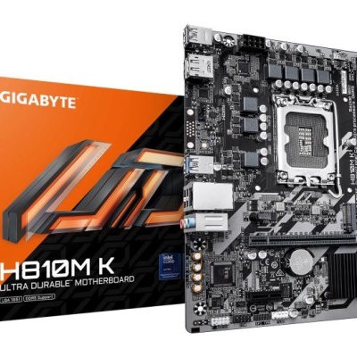 Placa de Baza GIGABYTE H810M K LGA1851, 2x DDR5, 1x DP 1x HDMI, 1x PCIE 4.0 x16 1x PCIE 3.0 x1, 1x M.2, 4x SATA 6GB/s, mATX - Img 2