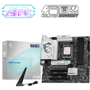 Placa de Baza MSI B860M GAMING PLUS WIFI LGA1851, 4x DDR5, 1x HDMI 1x DP 1x Type-C DP, 4x PCIE x16, 3x M.2, 4x SATA 6GB/s, mATX