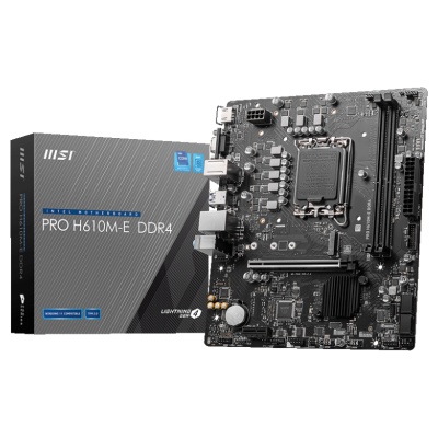 Placa de baza MSI PRO H610M-E DDR4, Socket 1700, DDR4, Micro-ATX