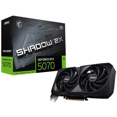 Placa video MSI GEFORCE RTX 5070 SHADOW 2X OC, 12GB GDDR7, PCI Express 5.0, 192-bit