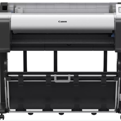 Plotter Canon imagePROGRAF TM-355 + HDD 500Gb, PIN Printing, 36"(914mm), format A0, 5 culori, rezolutie max 2400x1200dpi, memorie 2GB, limbaje de imprimare: HP-GL/2, HP RTL, CALS G4 (submission via FTP only), JPEG, PDF), Display LCD 4.3", interfata: USB