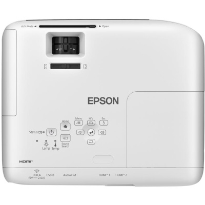 PROJECTOR EPSON EB-FH08, Tehnologie 3LCD, Luminozitate; 3600 Lumeni, Rezolutie: FullHD 1080p, Aspect 16:9, Sursa lumina: Lampa, Durata de viata lampa: 6.000h, 12.000h eco mode, Contrast: 16.000:1, Refresh rate: 192 Hz - 240 Hz, Interfata; USB 2.0 Type B - Img 3
