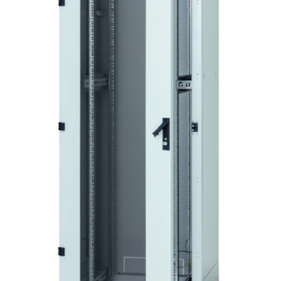 Rack de podea 19 Triton 27U 800x1000mm usa fata sticla panouri laterale/spate detasabile sectiuni pentru ventilatie activa, sectiuniacces cabluri sus/jos/spate IP20 gri