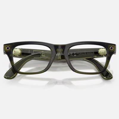 Ray-Ban Meta Blayzer Optics Gen 2 AI Glasses Shiny Transparent Dark Olive/Demo - Img 5