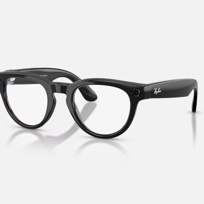 Ray-Ban Meta Headliner Gen 2 High Bridge FIT Shiny Black Clear/Sapphire Transitions 50-23 - Img 4