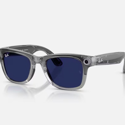 Ray-Ban Meta Wayfarer Gen 2 High Bridge FIT Transparent Grey Clear/Sapphire Transitions 50 - Img 6