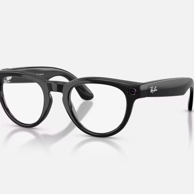 RayBan Meta HEADLINER LowBridgeFit Shinny Black - Sapphire Transitions® Gen2