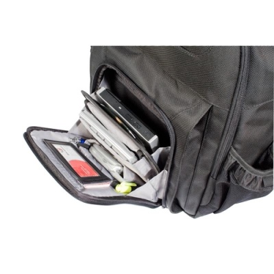 Rucsac laptop Corporate Traveller, pentru laptopuri de 15.6" sau mai mici, capacitate 27-30 de litri, material poliester, dimensiuni: 35 x 21.5 x 50 cm, dimensiune compartiment laptop: 38.7 x 2.5 x 26.5 cm, greutate 1.46 kg, negru - Img 4