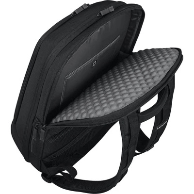 Rucsac laptop gaming Lenovo Armored II 18", Negru, Rezistent la apa, 2 x bretele de umar reglabile, Buzunare aditionale pentru accesorii, Tip inchidere: Fermoar, Material: Poliester, Poliuretan, Material interior: Poliester, Greutate: 1.443kg - Img 6