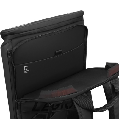 Rucsac Lenovo Legion 16 Armored GB900 pentru laptop de gaming de 16 inch; fabricat din poliester, cu invelis exterior din poliuretan; potrivit pentru dispozitive cu dimensiuni de pana la: 36 cm x 2.4 cm x 29 cm; greutate: 1.3kg; culoare: negru - Img 4
