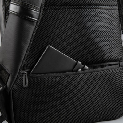 Rucsac notebook Serioux, SMART TRAVEL ST9590, dimensiuni 31 x 16 x 46 cm, rezistent la apa, compartimente multiple, compartiment separat pentru notebook: max. 15.6", bretele ajustabile, port de încărcare USB, buzunar ascuns la spate, material poliester - Img 8