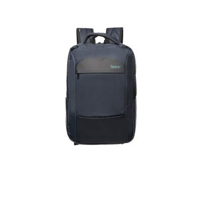 Rucsac Spacer pentru notebook de max. 15.6″, 1 compartiment, buzunar frontal x 2, buzunar lateral x 2, waterproof, poliester, albastru - Img 7