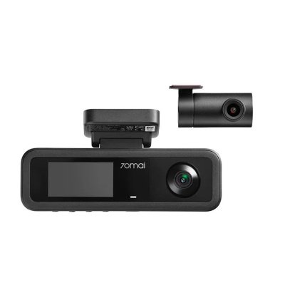 Set 2 camere 70mai Dash Cam 2K T400 cu 3 obiective (fata 2K, interior 1080P) + spate RC21 Full HD, GPS, HDR