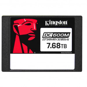 SSD Kingston, DC600M, 2.5", 7680GB, SATA 3.0 (6GB/s), R/W speed: 560MBs/530MBs