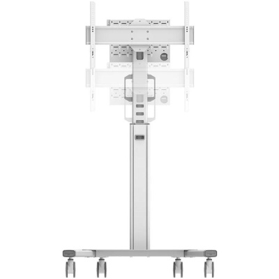 Stand podea mobil Neomounts 37"-75", VESA 100x100~600x400, 70kg, fix, inaltime reglabila, alb - Img 8