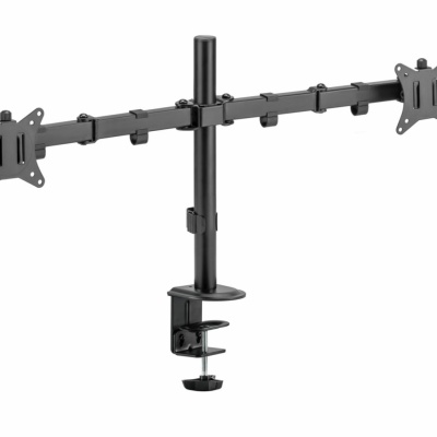 Suport 2 monitoare SeriouxMM66-C024, brat articulat monitor, compatibilitate dimensiune ecran 17"-32", greutate maximă suportata: (per ecran): 9kg, VESA: 75x75, 100x100, inclinare: +45°~-45°, pivotare: +90°~-90°, rotația ecranului: + 180°~-180°, - Img 4
