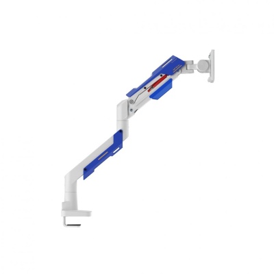 Suport monitor Serioux MM101-C012WH, arc cu gaz, compatibilitate dimensiune ecran 24"-57", greutate maximă suportata: 2~30 kg, VESA: 75x75, 100x100, 100x200, 200x100, 200x200, inclinare: +70°~-45°, pivotare: +90°~-90°, rotația ecranului: 360° - Img 4