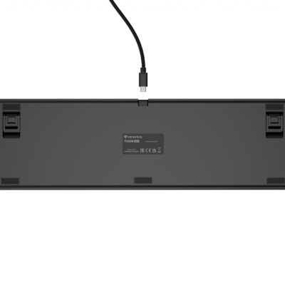 Tastatura gaming mecanica cu fir Genesis Thor 404 , iluminare RGB, switch-uri Peach, 107 taste, 11 butoane multimedia, negru - Img 3