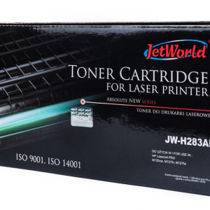 Toner compatibil JetWorld 1.5 k pagini CF283A HP LaserJet Pro MFP M125a (CZ172A), HP LaserJet Pro M125nw (CZ173A), HP LaserJet Pro M125rnw, HP LaserJet Pro M127fn (CZ181A), HP LaserJet Pro M127fs, HP LaserJet Pro M127fw (CZ183A), HP LaserJet Pro MFP