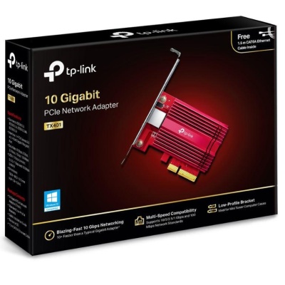 TP-LINK Adaptor de rețea 10 Gbps PCIe, Standarde și Protocoale: IEEE 802.3, IEEE 802.3u, IEEE 802.3ab, IEEE 802.3bz, IEEE802.3an, IEEE802.3az, IEEE 802.3x, Interfață: 1× Slot PCI Express 3.0 ×4, 1× Port RJ45 Gigabit/Megabit, Rate de transfer: 100 Mbps, 1 - Img 3