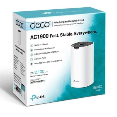 TP-Link Sistem Mesh Wi-Fi pentru întreaga casă AC1900, DECO S7(3- PACK);WI-FI 5, Standarde wireless: IEEE 802.11ac/n/a 5 GHz, IEEE 802.11n/b/g 2.4 GHz, viteza wireless: 5 GHz: 1300 Mbps, 2.4 GHz: 600 Mbps, 3 x antene interne, MU-MIMO, Mod Router, Mod - Img 4