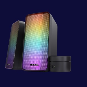 Trust GXT 611 WEZZ 2.0 Speaker Set LED Remote control wired Controls on/off, volume control, right Connection type wired Cable length power cable 180 cm Cable length audio cable 180 cm Cable length satellite cable 120 cm Power output (peak) 12 W Power