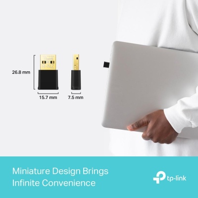 Adaptor wireless TP-Link, ARCHER TX20 NANO, AX1800, 1 x antena interna, Dual-Band 5Ghz, 2.4 Ghz, dimensiuni: 84 × 156.3 × 19.2 mm, Securitate Wireless: WEP, WPA/WPA2/WPA3, WPA-PSK/WPA2-PSK - Img 2