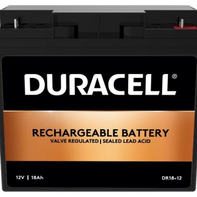 Baterie auto Duracell, voltaj 12V 18Ah VRLA, capacitate 18000 mAh