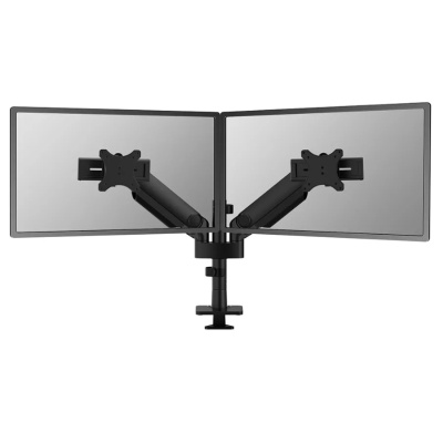 Brat dublu monitor Neomounts DS65S-950BL2; pentru display-uri cu diagonale 24"-34", sistem de prindere VESA 75x75~100x100, greutate maxima suportata 11 - per ecrankg, full motion, tilt +70°, swivel 90°, rotate 90°; gas spring; culoare negru. Garantie 5
