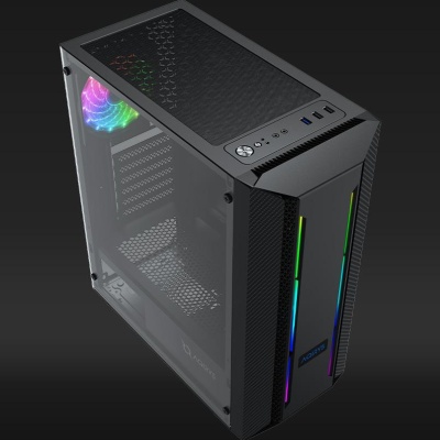 Carcasa AQIRYS MIZAR, RGB, Mid Tower, Black - Img 3