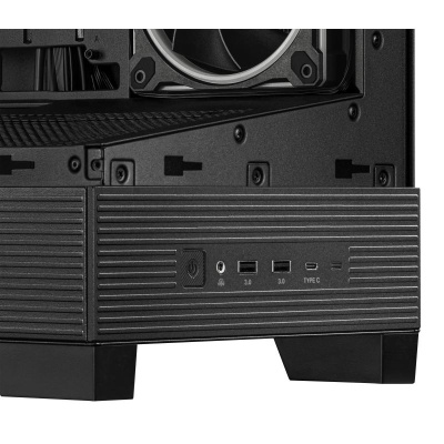 Carcasa ASUS A31 PLUS Mid Tower ARGB NEGRU, Tempered Glass, Sloturi Expansiune 7, Drive Bays: 2x3.5"/2.5", Ventilatoare Suportate: 7 (spate: 1x120mm sau 1x140mm, sus: 3x120mm sau 2x140mm, lateral: 3x120mm), Ventilatoare Incluse: 4 (spate: 1x120mm, - Img 7