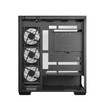 Carcasa DEEPCOOL CG580 4F Mid Tower ARGB NEGRU, Tempered Glass+ABS+SGCC, Sloturi Expansiune 7, Drive Bays: 2x3.5" 2x2.5", Ventilatoare Suportate: 10 (spate: 1x120mm sau 1x140mm, sus: 3x120mm sau 2x140mm, lateral: 3x120mm, jos: 1x120mm, invaluit in sursa: - Img 8