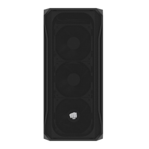Carcasa FURY SHOBO SH4F Mid Tower NEGRU, Tempered Glass, Sloturi Expansiune 7, Drive Bays: 2x3.5" 2x2.5", Ventilatoare Suportate: 8 (spate: 1x120mm, fata: 3x120mm sau 3x140mm, sus: 2x120mm sau 1x140mm, jos: 2x120mm), Ventilatoare Incluse: 4 (4x120mm),