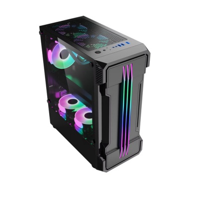 Carcasa PRO GAMING ZERG Mid Tower ARGB Negru - Img 2