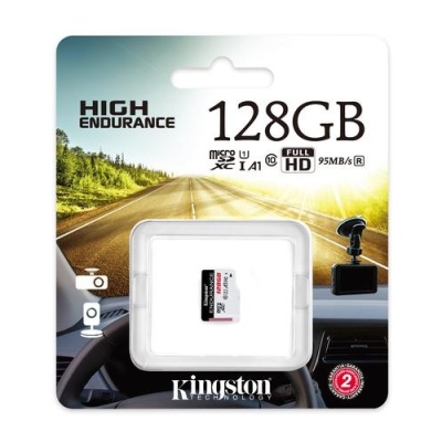 Card de Memorie Micro SDXC Kingston High Endurance, 128GB, Adaptor SD, Class 10 - Img 2