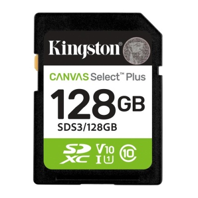 Card de Memorie SDXC Kingston128GBCanvas Select Plus