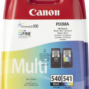 Cartus cerneala Canon PG-540 + CL-541, multipack (black, color), pentru Canon Pixma MG2150, Pixma MG2250, Pixma MG3150, Pixma MG3250, Pixma MG3550, Pixma MG4150, Pixma MG4250, Pixma MX375, Pixma MX395, Pixma MX435, Pixma MX455, Pixma MX475, Pixma MX515,