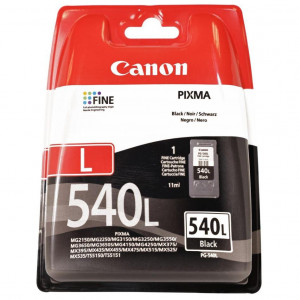 Cartus cerneala Canon PG-540 L, black, capacitate 11ml , pentru Canon Pixma MG2150, Pixma MG2250, Pixma MG3150, Pixma MG3250, Pixma MG3550, Pixma MG4150, Pixma MG4250, Pixma MX375, Pixma MX395, Pixma MX435, Pixma MX455, Pixma MX475, Pixma MX515, Pixma