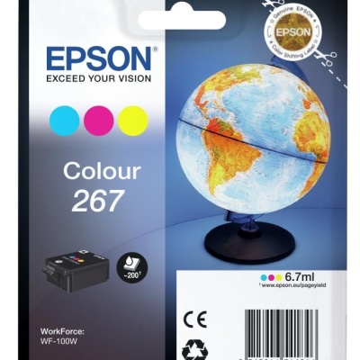 Cartus cerneala Epson 267 color, singlepack,pentru WorkForce WF-100W. - Img 3